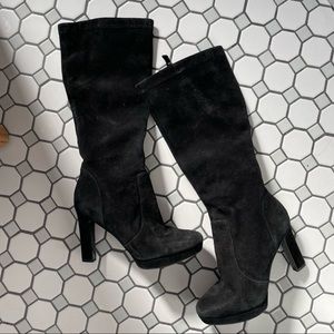 VIA SPIGA BLACK KNEE HIGH BOOTS